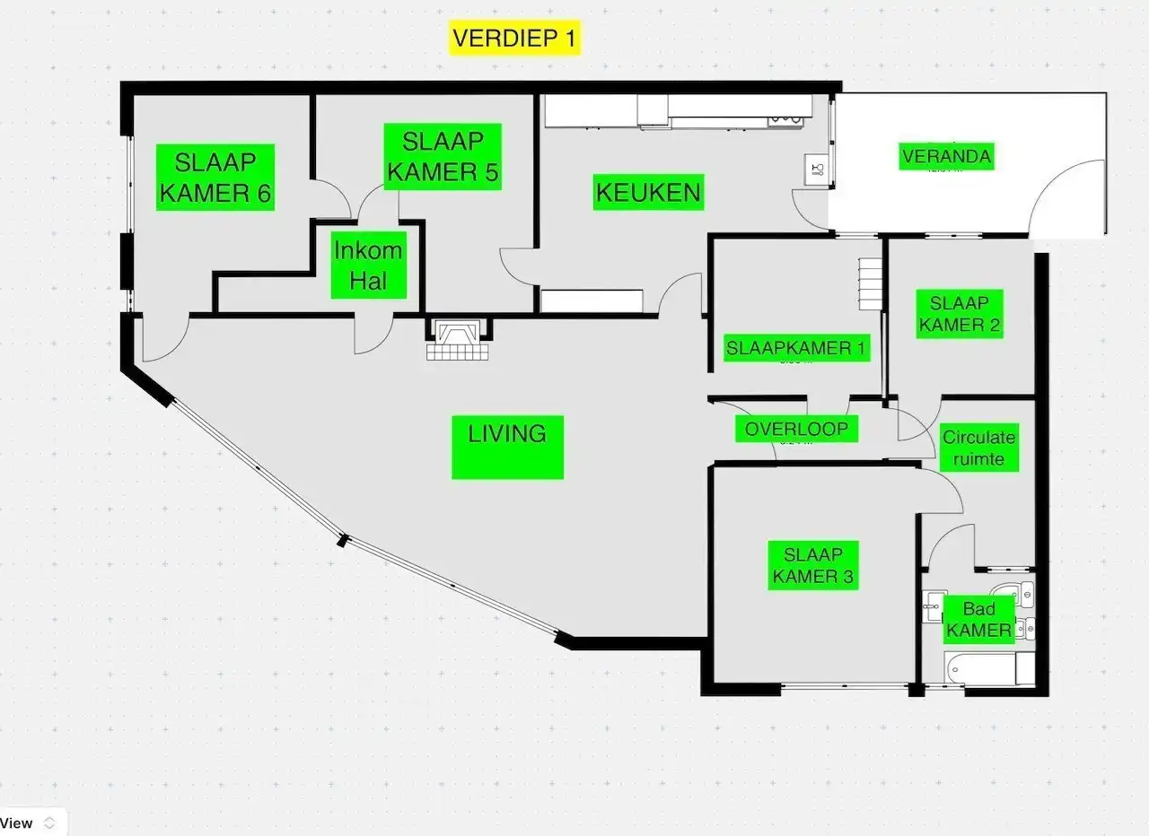Te renoveren zes slaapkamer appartement foto 10