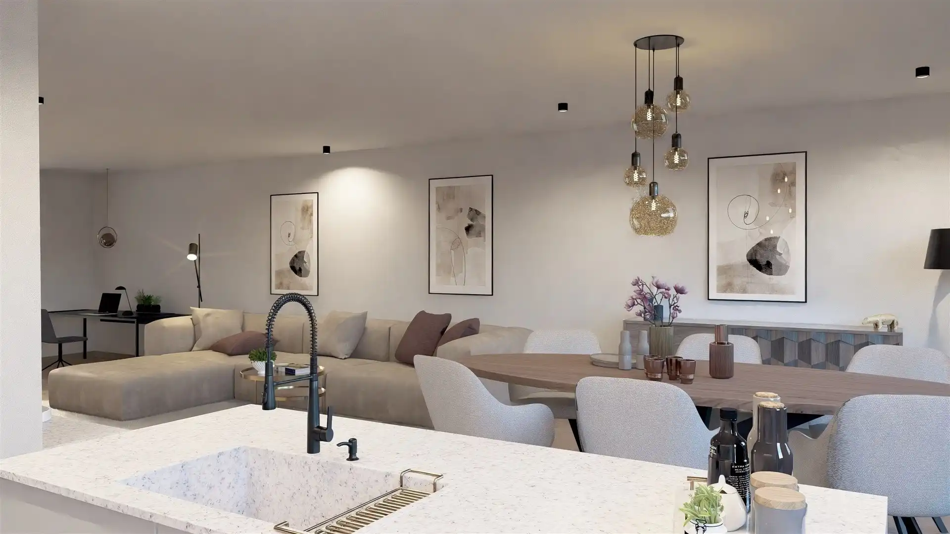 Nieuwbouwwoning  met 3 slaapkamers in nieuwe verkeersvrije woonwijk foto 26