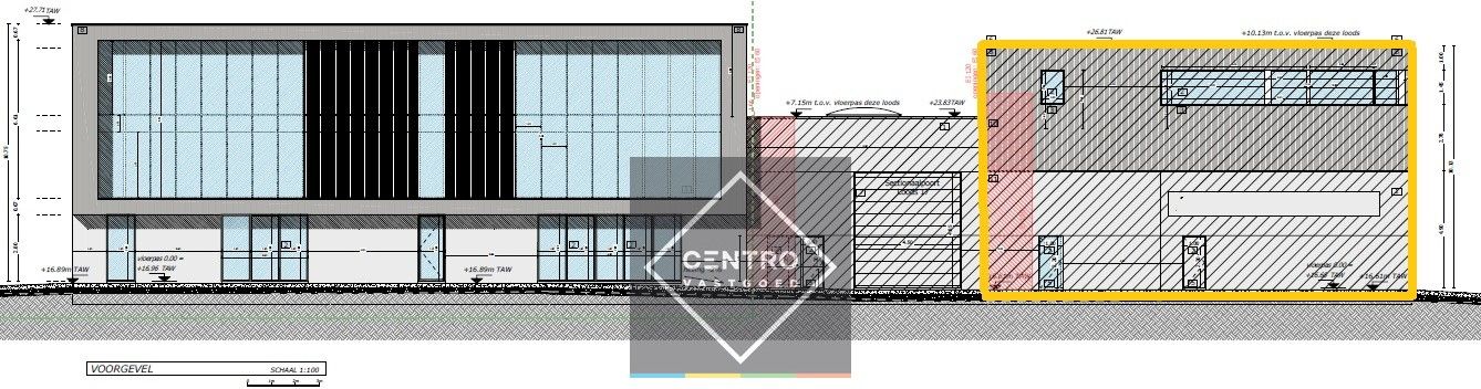 NB KANTOOR (164m² - op 1° V.) met onderliggend MAGAZIJN (164m² - op Glv.), inclusief 6 private PARKINGS voor de deur op industriezone te Zedelgem. foto 5