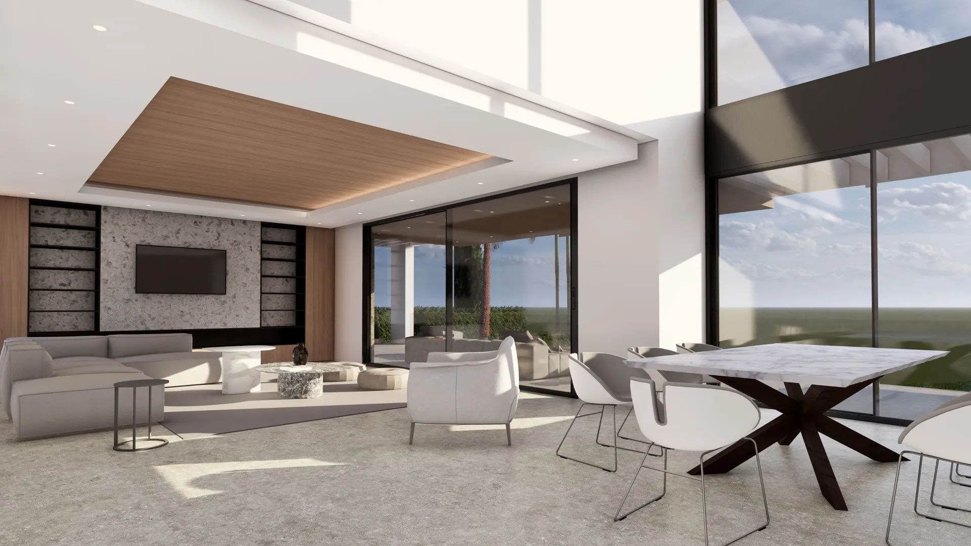 Architectonisch meesterwerk met zeezicht en golfpanorama in het exclusieve Los Flamingos foto 2