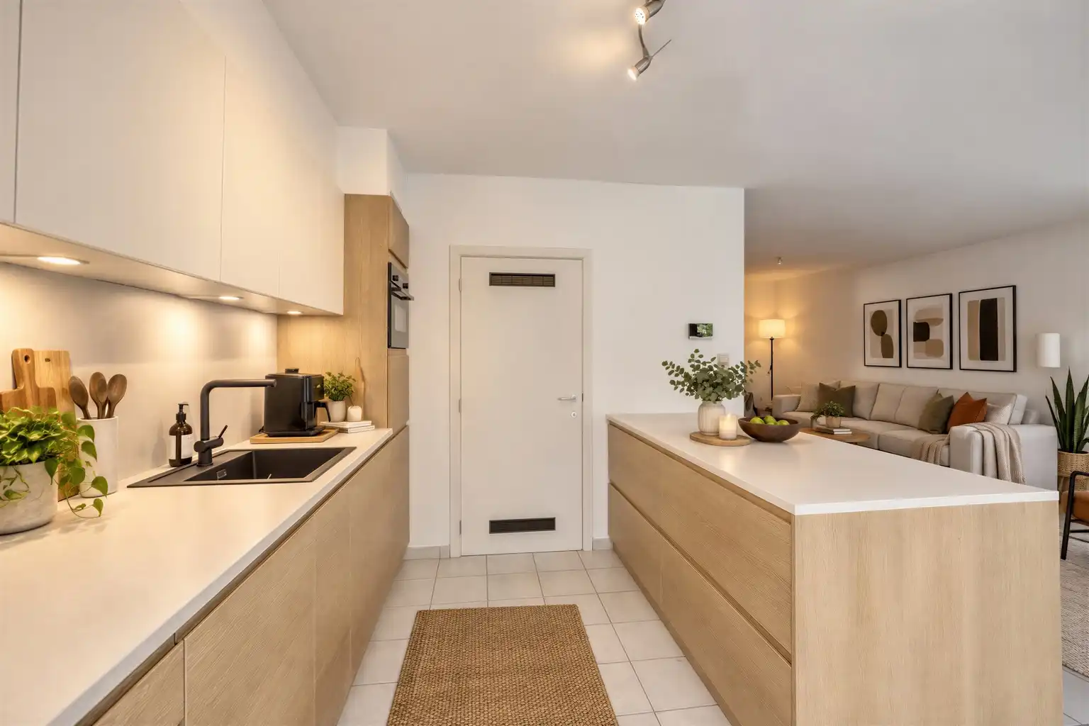 GELIJKVLOERS APPARTEMENT MET 2 SLAAPKAMERS EN GARAGE foto 6