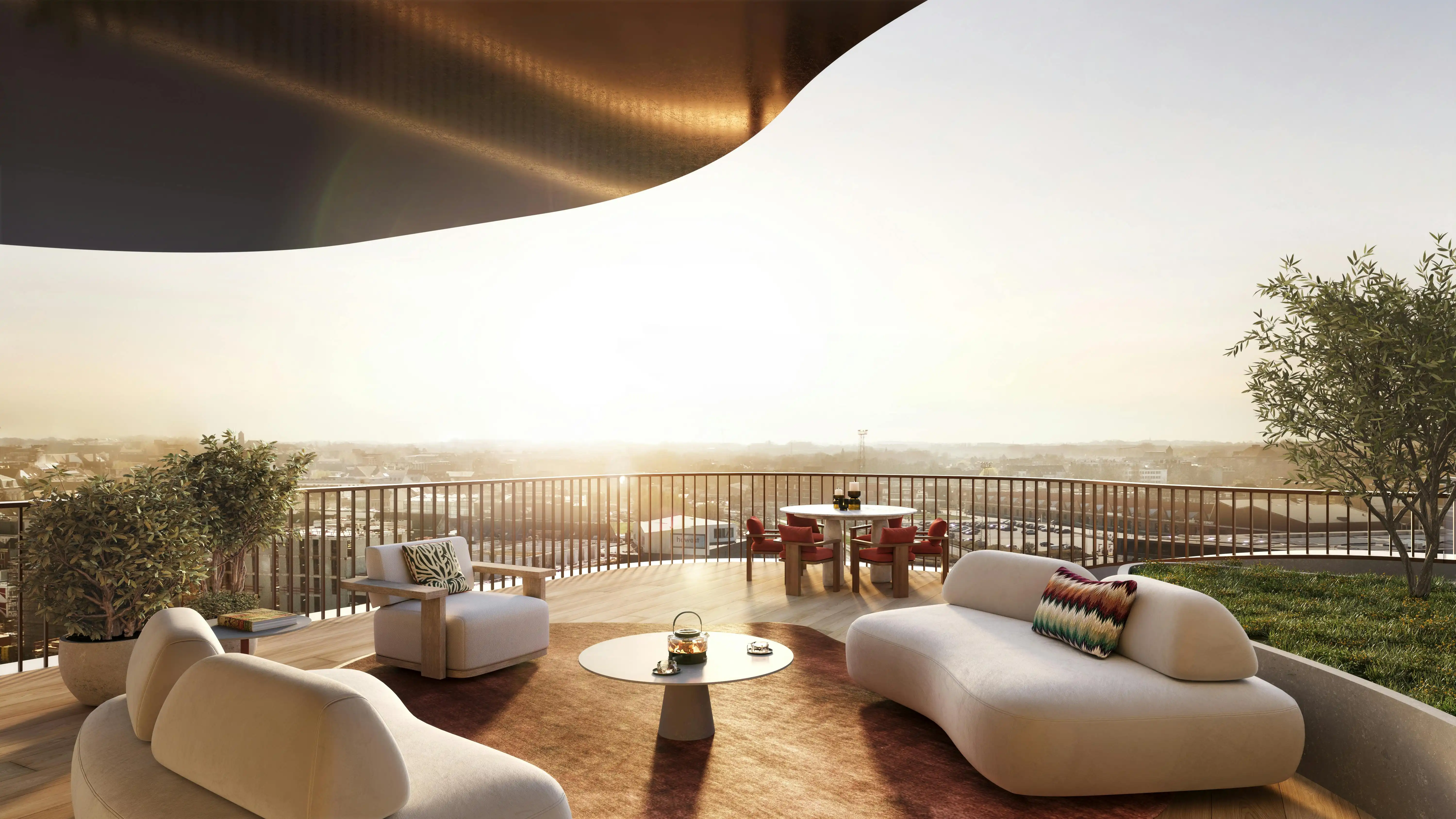 Exclusief penthouse aan de Leie met panoramisch terras (110m²) foto 16