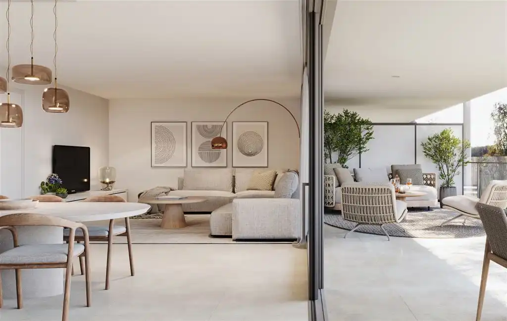 Nieuwbouw appartement met riant terras (22,6m²!) foto {{pictureIndex}}