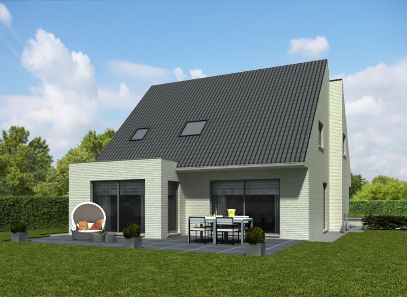 Nieuw te bouwen alleenstaande woning te Oostrozebeke. foto 2