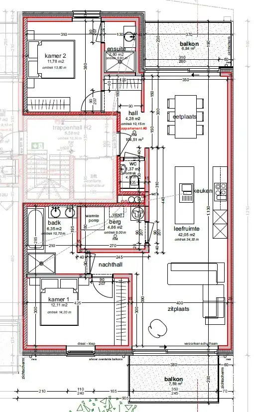 2e VERDIEP - Nieuwbouw PENTHOUSE - 2 terrassen & 2 grote kamers ! foto 1