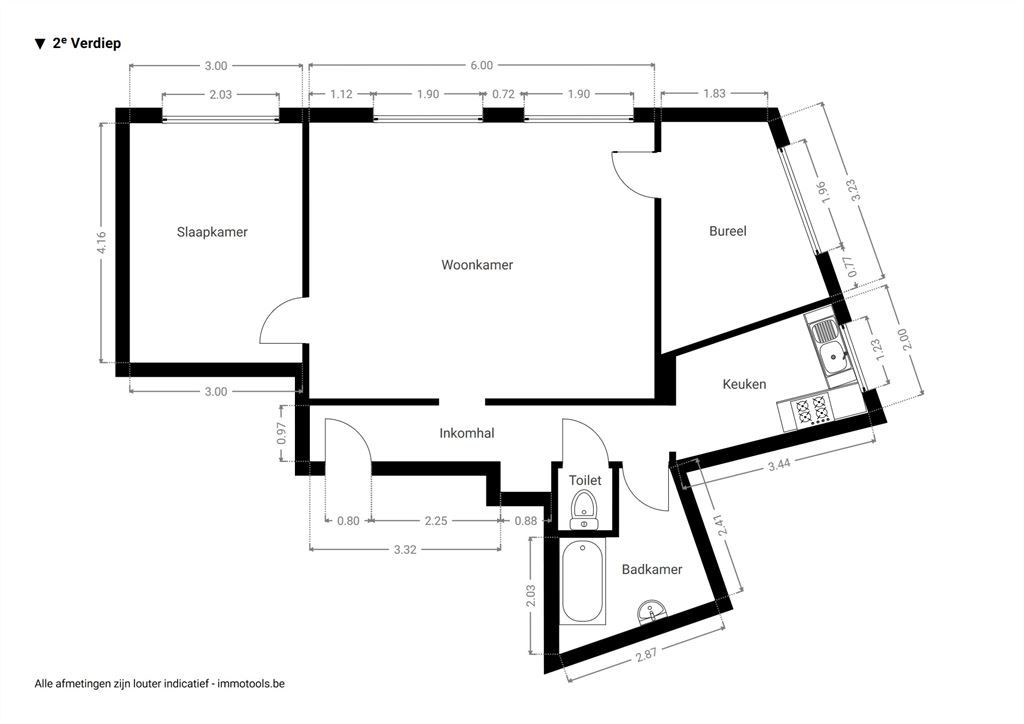 Zonovergoten appartement met 2 slaapkamers foto 9