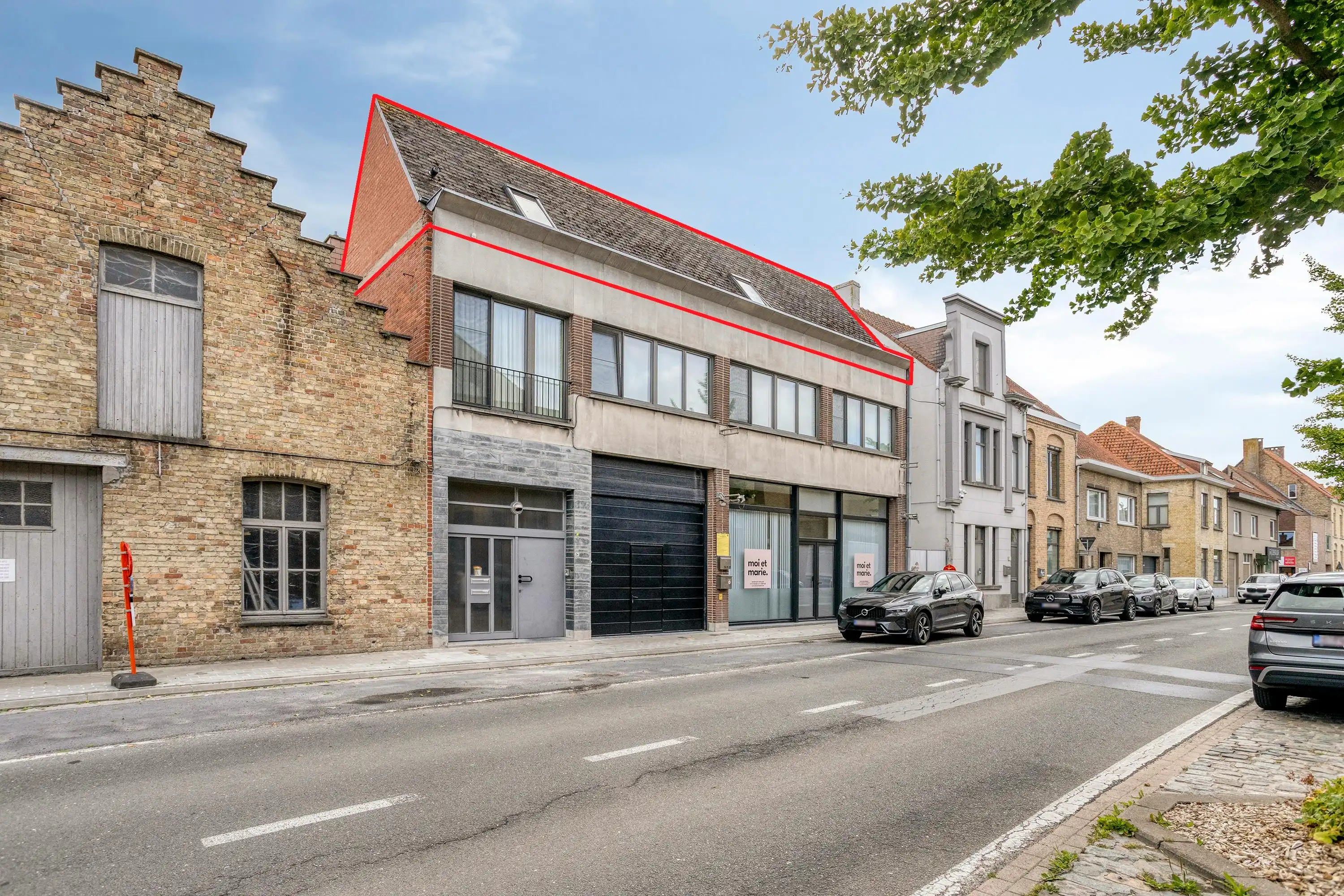 Appartement (120m²) met 2 slaapkamers in centrum Veurne. foto {{pictureIndex}}