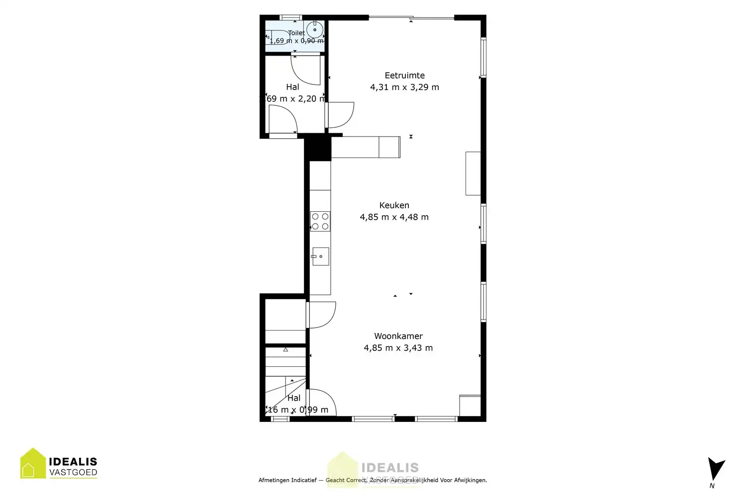 IDEALIS VASTGOED – DUPLEX APPARTEMENT GELEGEN OP UITERST CENTRALE LOCATIE TE HECHTEL-EKSEL. foto 20