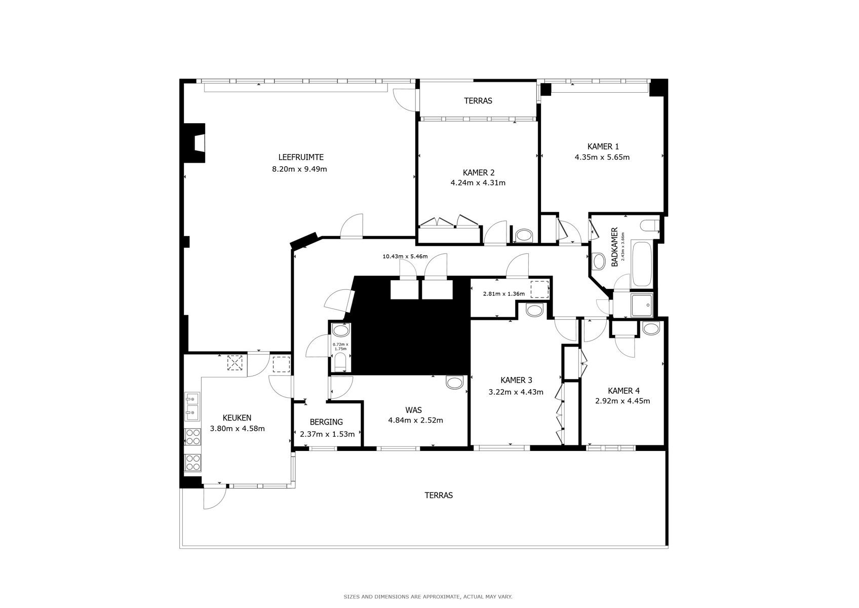 Zeer ruim appartement (217 m²) met meerdere mogelijkheden! foto 23