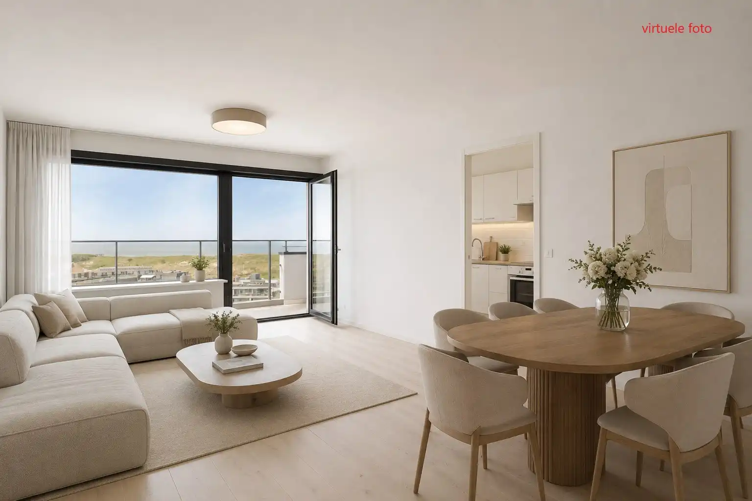 Appartement met 2 slaapkamers en prachtig zeezicht in Bredene foto 5