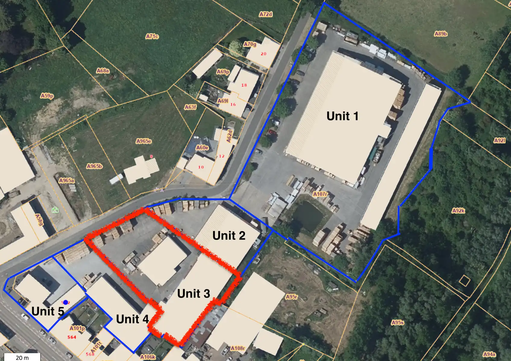 Unit 3 : gesloten loods met burelen foto {{pictureIndex}}