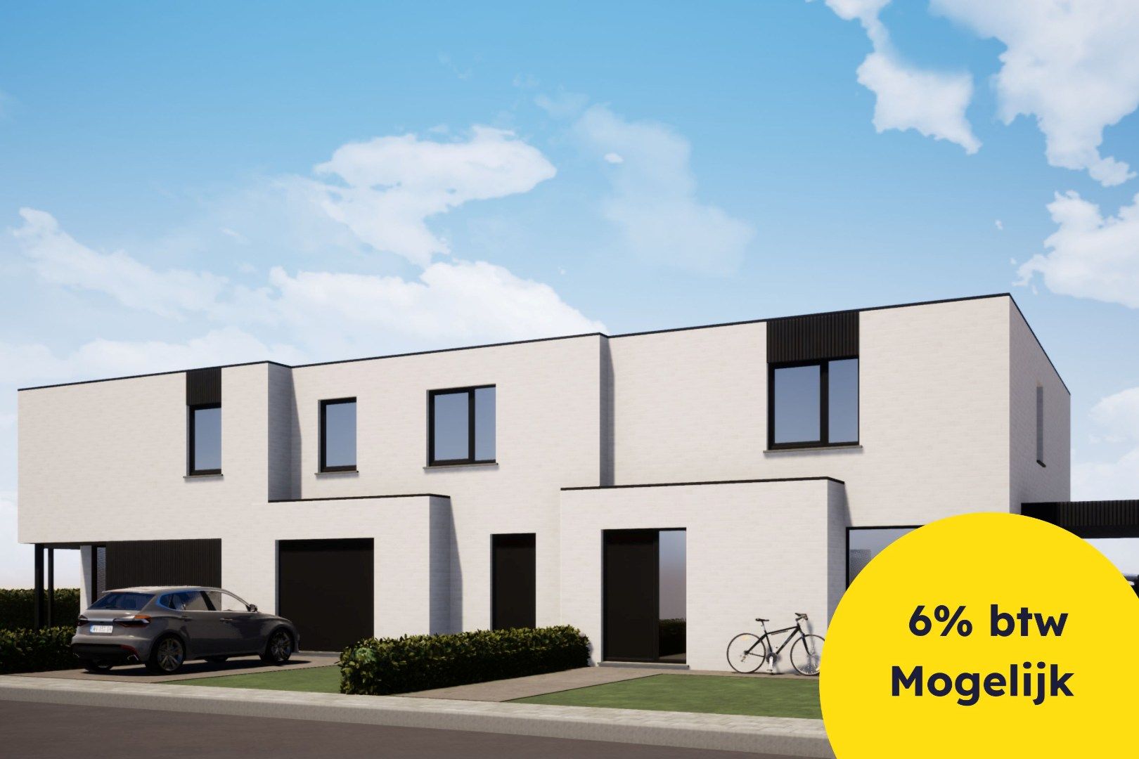 Moderne nieuwbouwwoningen op topligging te Gistel foto {{pictureIndex}}