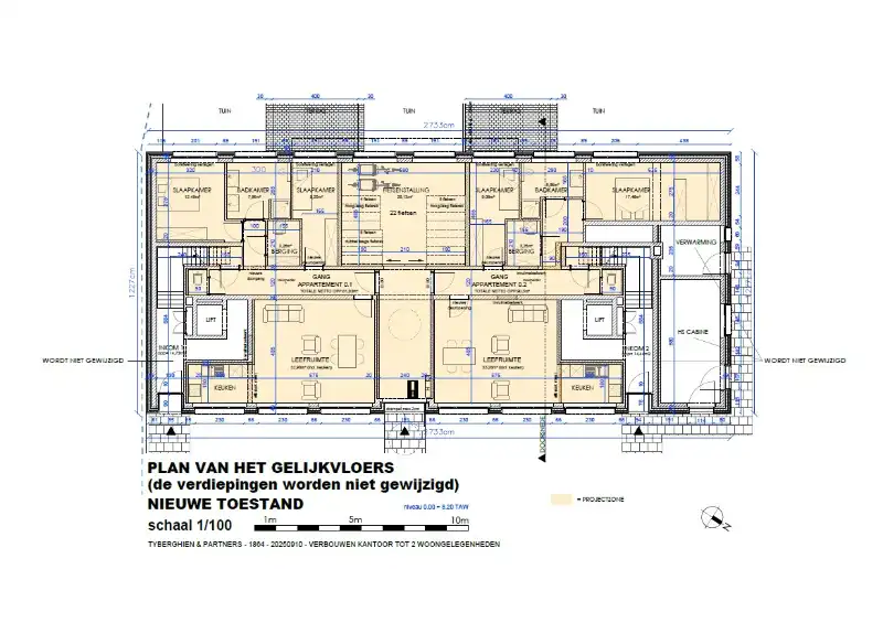 Opbrengsteigendom met 4 appartementen en kantoorruimte in de Haven van Gent foto 24