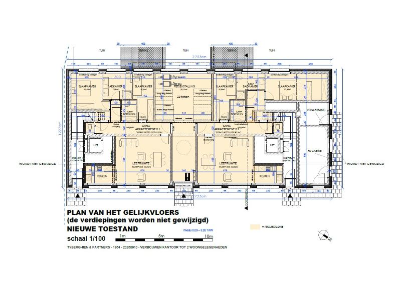 Opbrengsteigendom met 4 appartementen en kantoorruimte in de Haven van Gent foto 24
