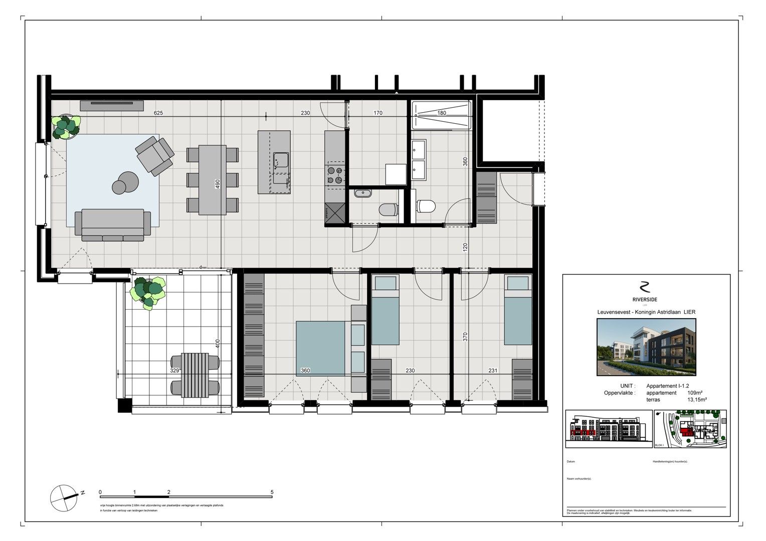 3-salaapkamerappartement met terras foto 19