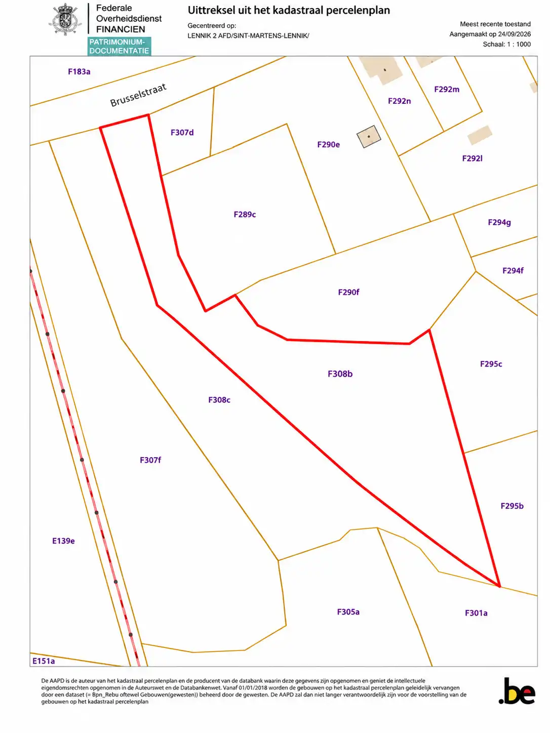 Perceel bosgrond van 5914 m² in Lennik foto 2