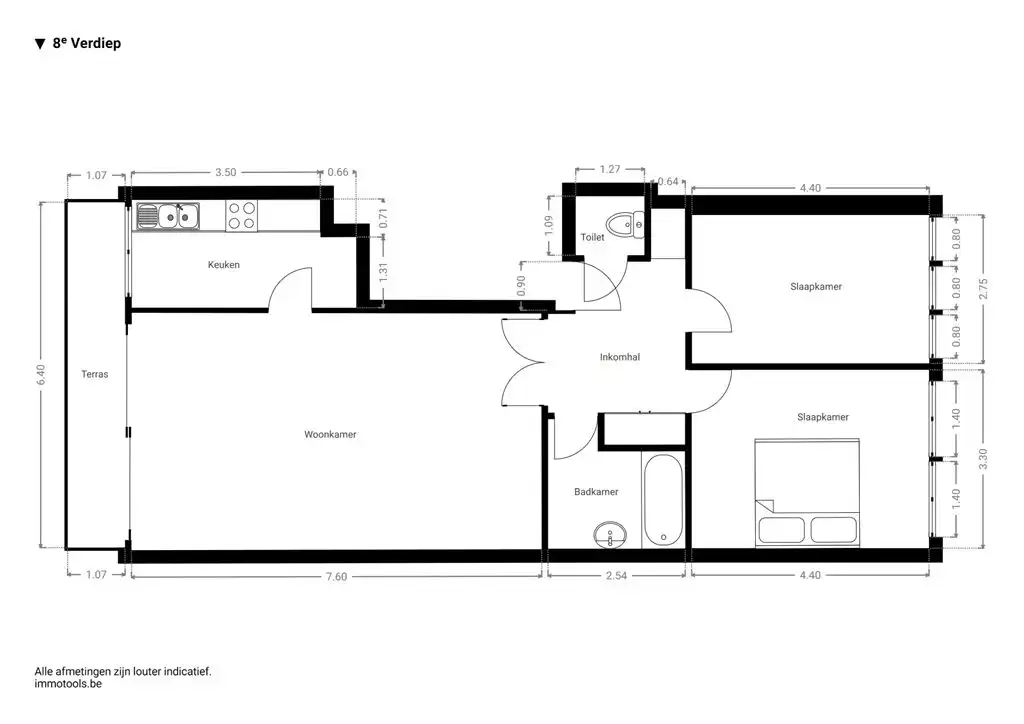 Appartement met terras en panoramisch zicht op park foto 14