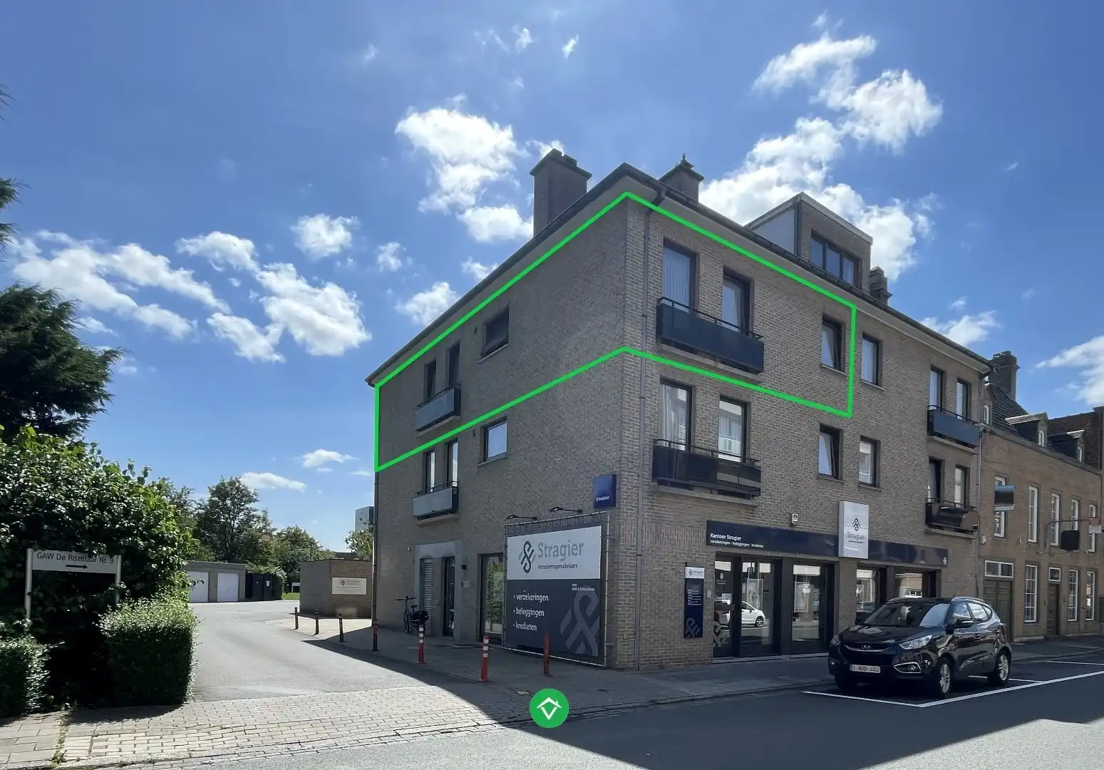 Groot appartement met 2 slaapkamers en garage in centrum Roeselare  foto 2
