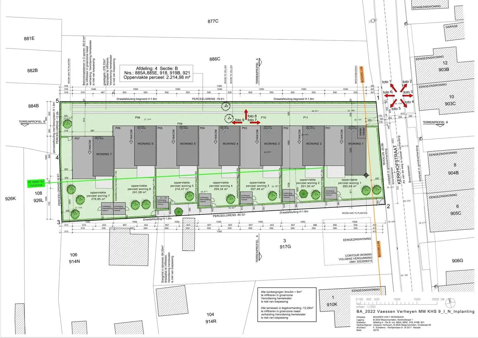 Projectgrond met goedgekeurde plannen voor 7 woningen foto 2