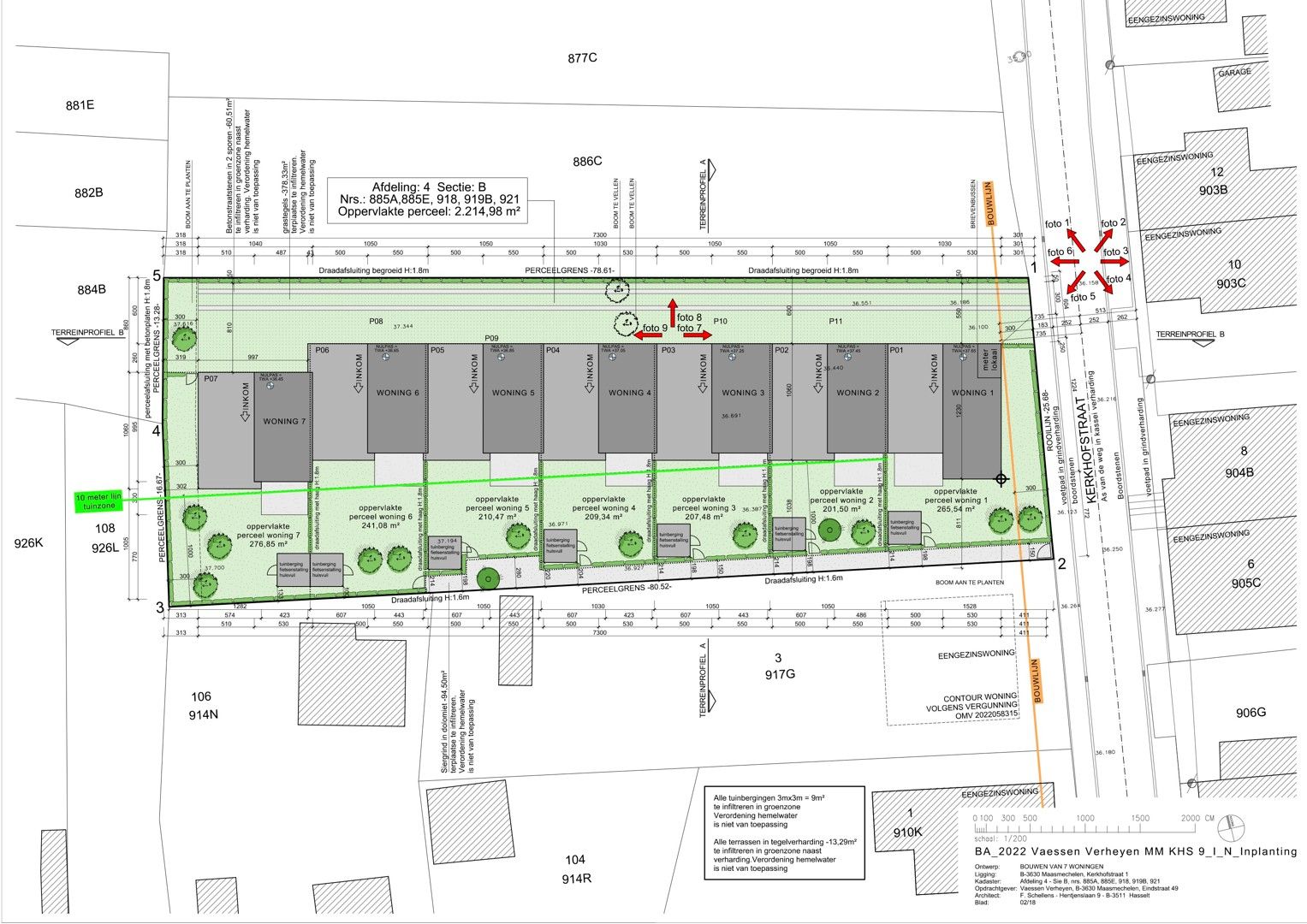 Projectgrond met goedgekeurde plannen voor 7 woningen foto 2