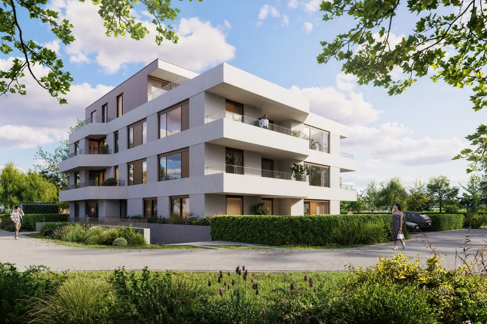 Gelijkvloers nieuwbouwappartement met 1 slaapkamer tussen jachthaven, stad en de zee te Nieuwpoort foto {{pictureIndex}}