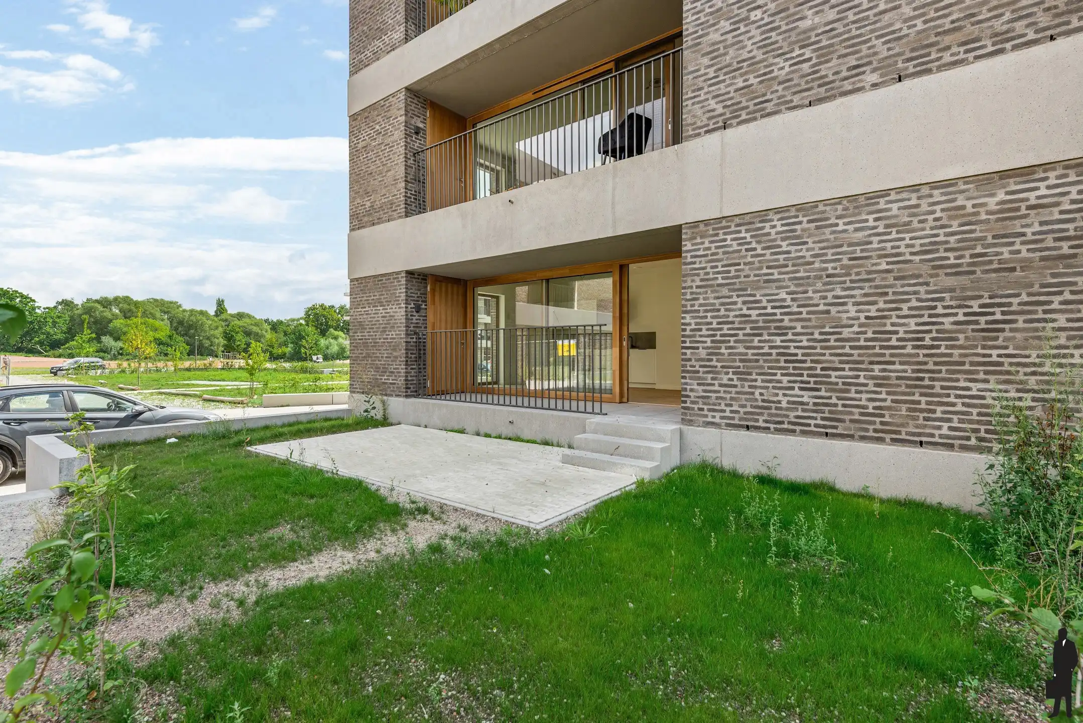 Gelijkvloers app met tuin in prestigieus project in Wilrijk foto 19