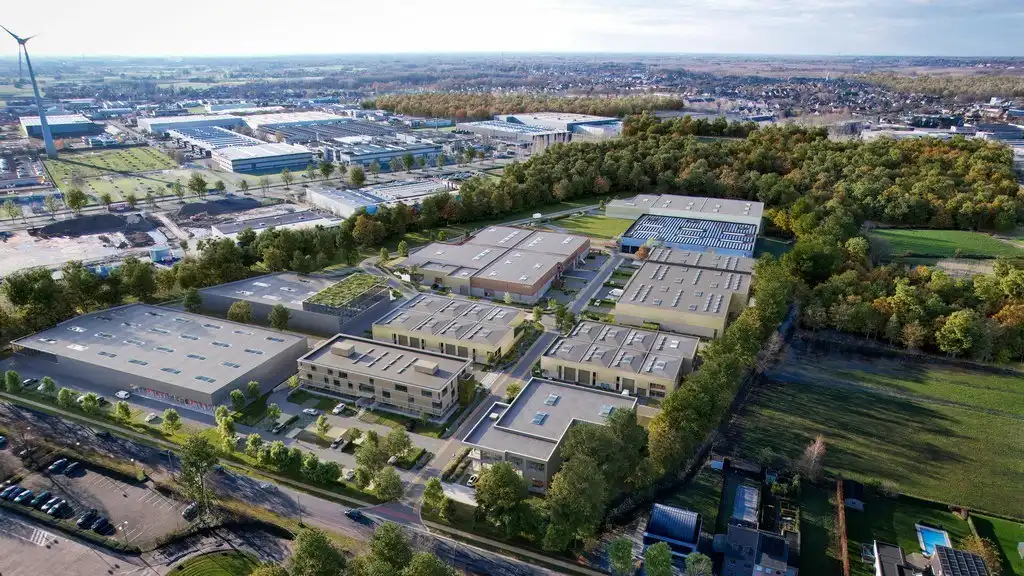Nieuwbouw loods met kantoor te koop in Cesar Business Park Bornem foto 2