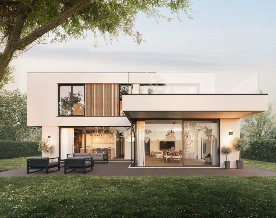 Prachtige nieuwbouw villa met zonnige tuin en terrassen op fietsafstand van de zee. foto 6