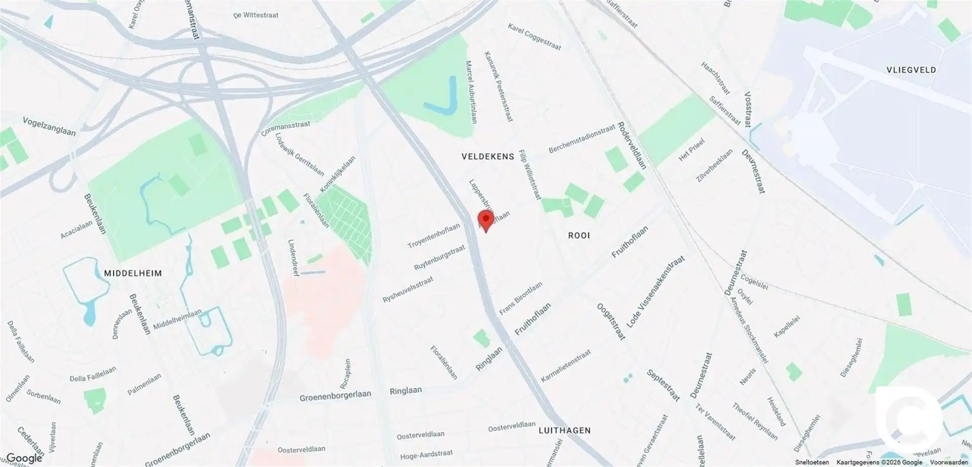 Op te frissen 2 slpk hoek-app met omvangrijk terras en zicht op 't groen! foto 10