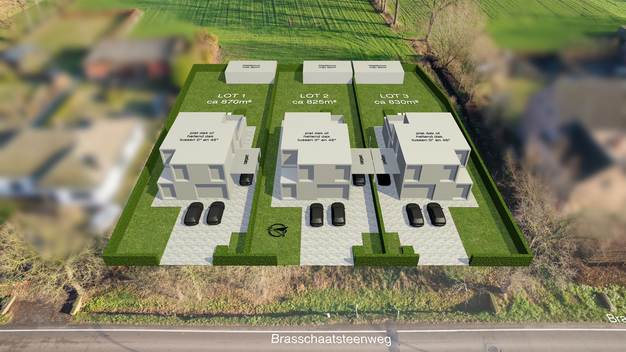 Bouwgrond voor open bebouwing – ca. 870 m²  foto 2