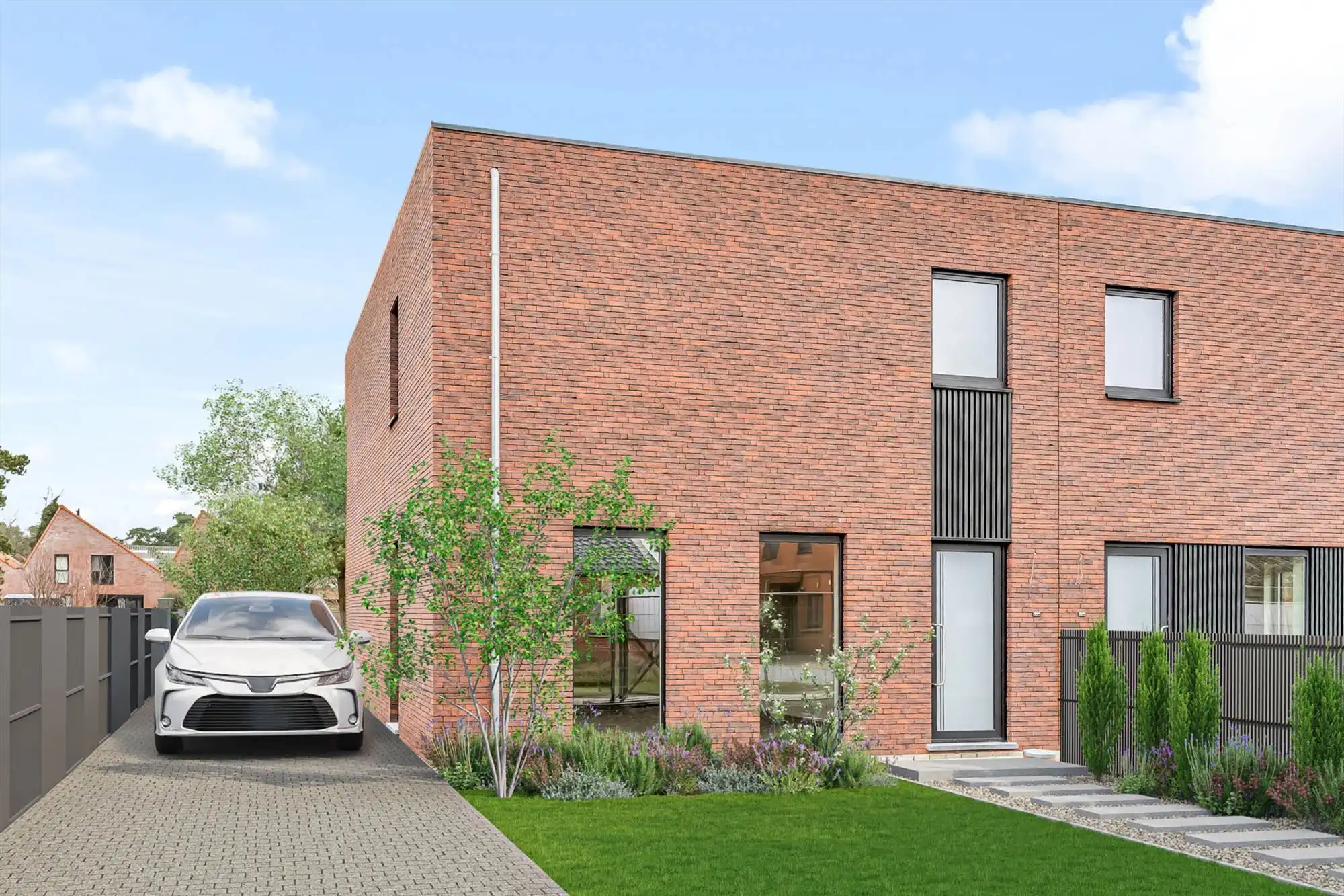 VOLLEDIG AFGEWERKTE NIEUWBOUWWONING IN DOODLOPENDE STRAAT foto 4
