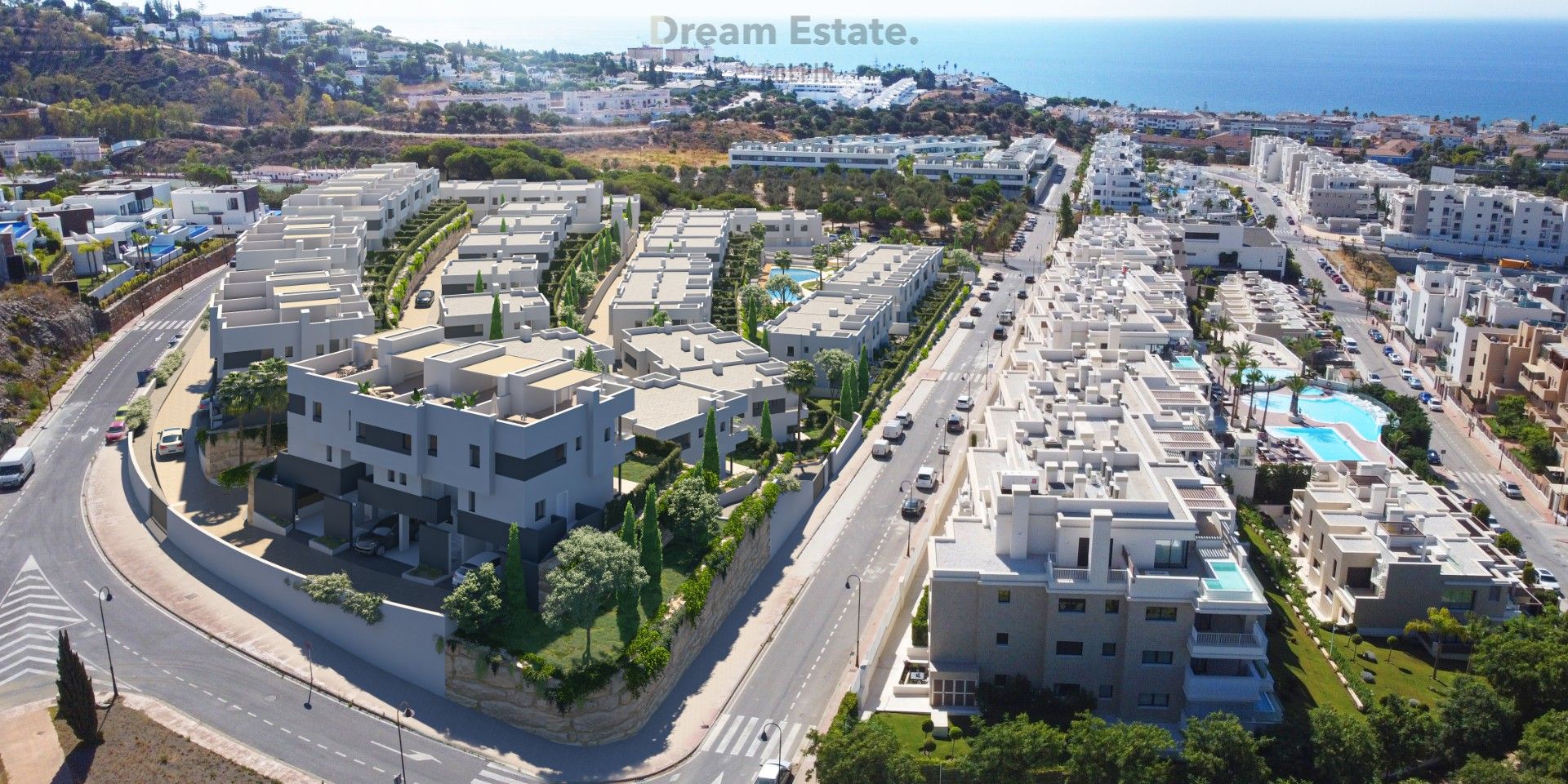 Nieuw project met townhouses op wandelafstand van het dorpje La Cala de Mijas foto {{pictureIndex}}