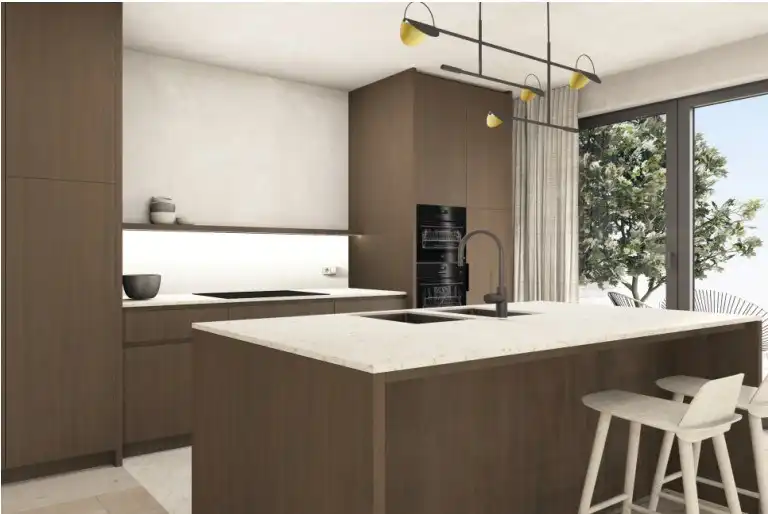 Nieuwbouwwoning met lift omringd door oase van groen in centrum Brugge foto 4