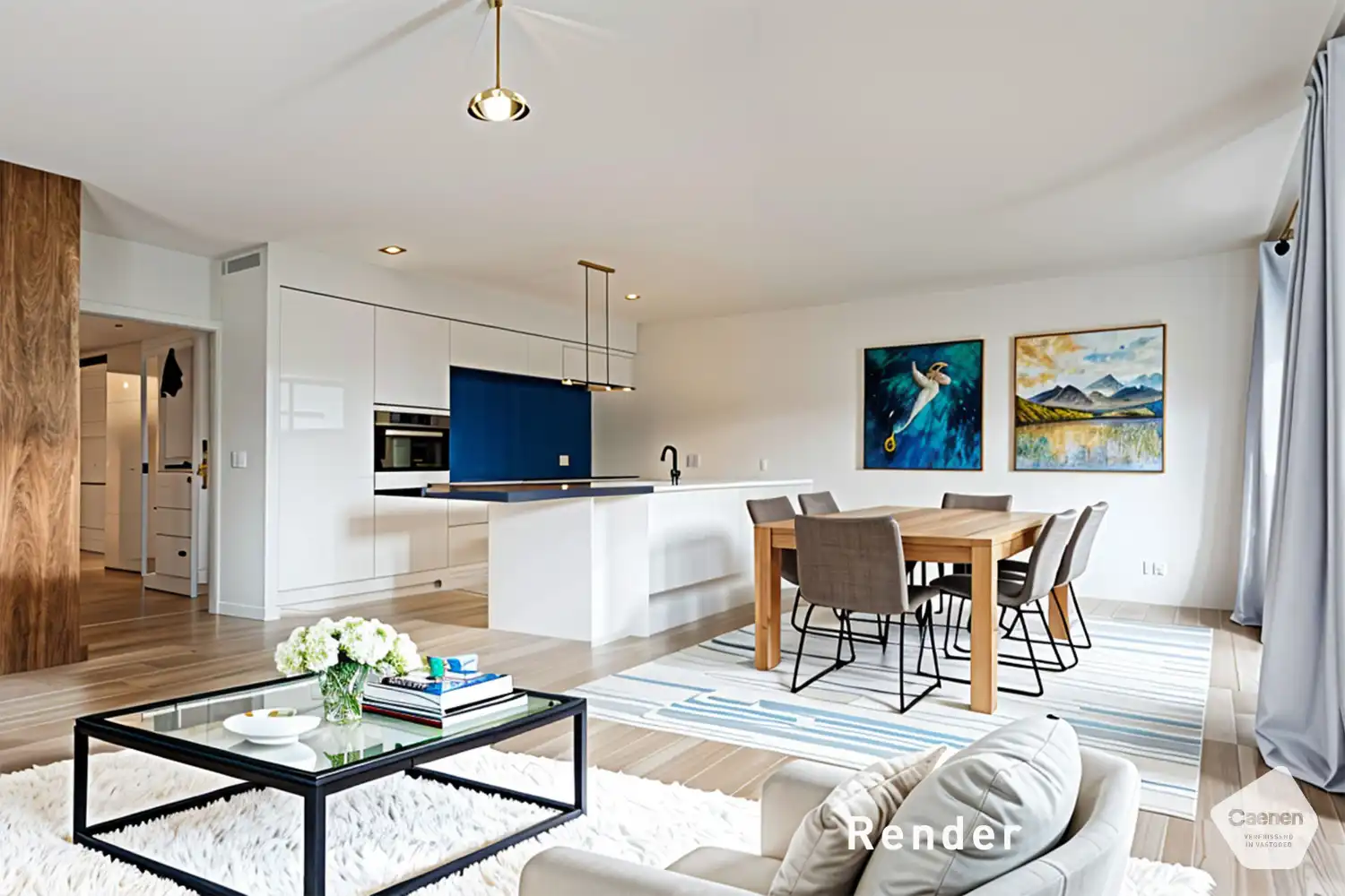 Zeer recent gelijkvloers appartement met 2 slaapkamers foto {{pictureIndex}}