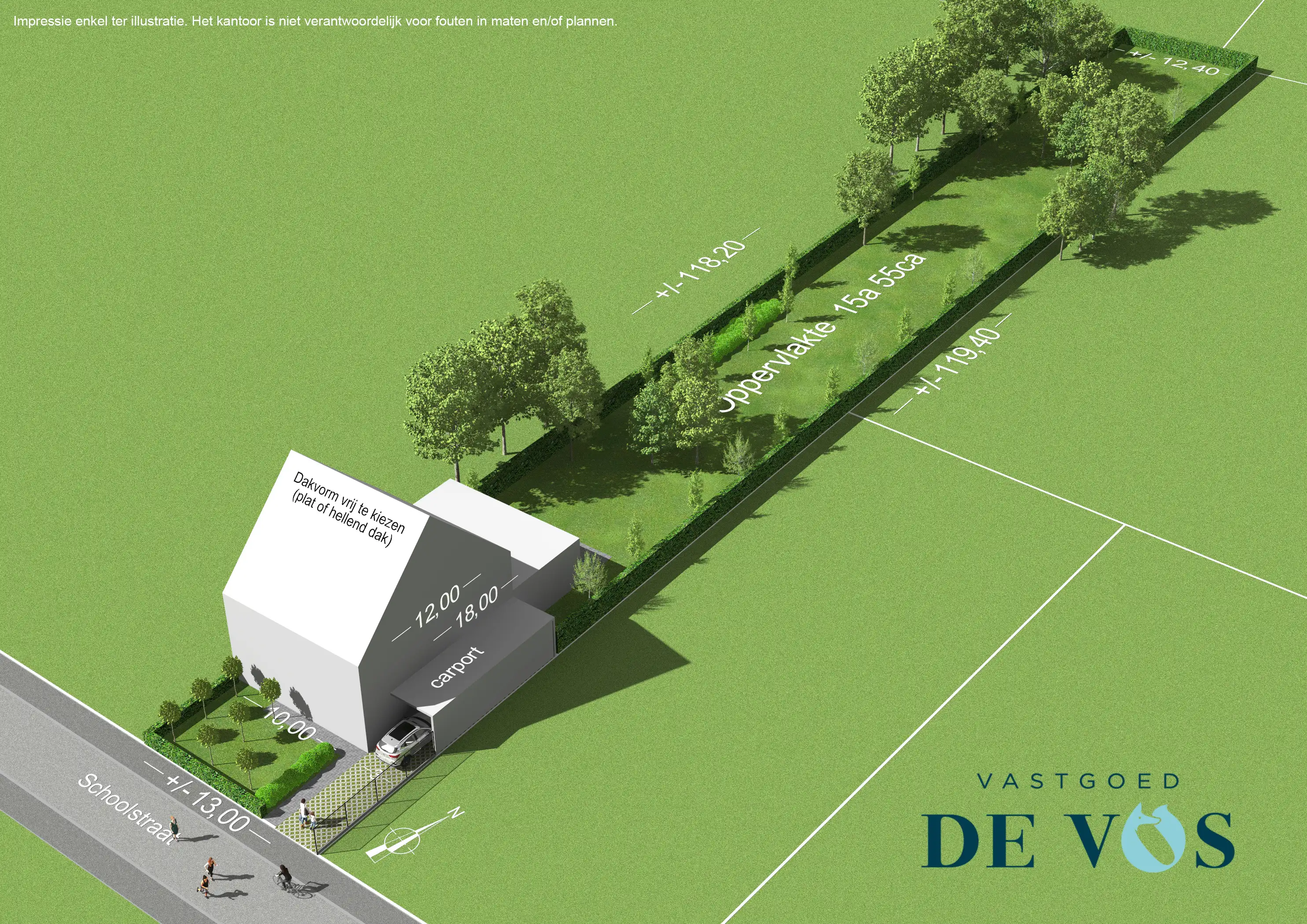Bouwgrond met af te breken woning op toplocatie in Vinkt foto 2
