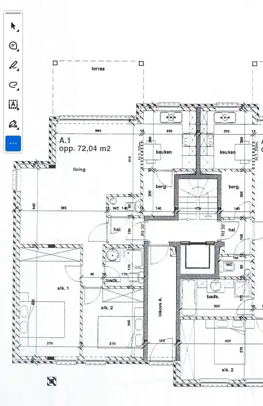 Gelijkvloers appartement met 2 slaapkamers, terras en ruime tuin te Hasselt. foto 16
