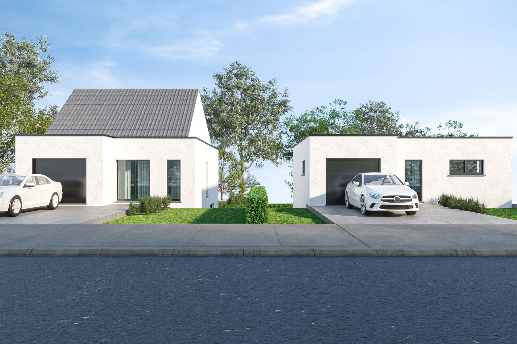 Kleinschalige verkaveling van 2 open woningen foto {{pictureIndex}}