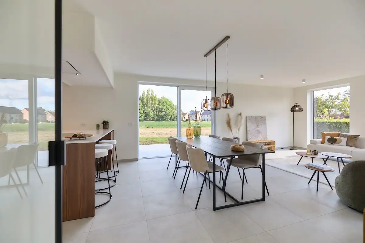 Gesloten en halfopen nieuwbouwwoning te Wielsbeke foto 2