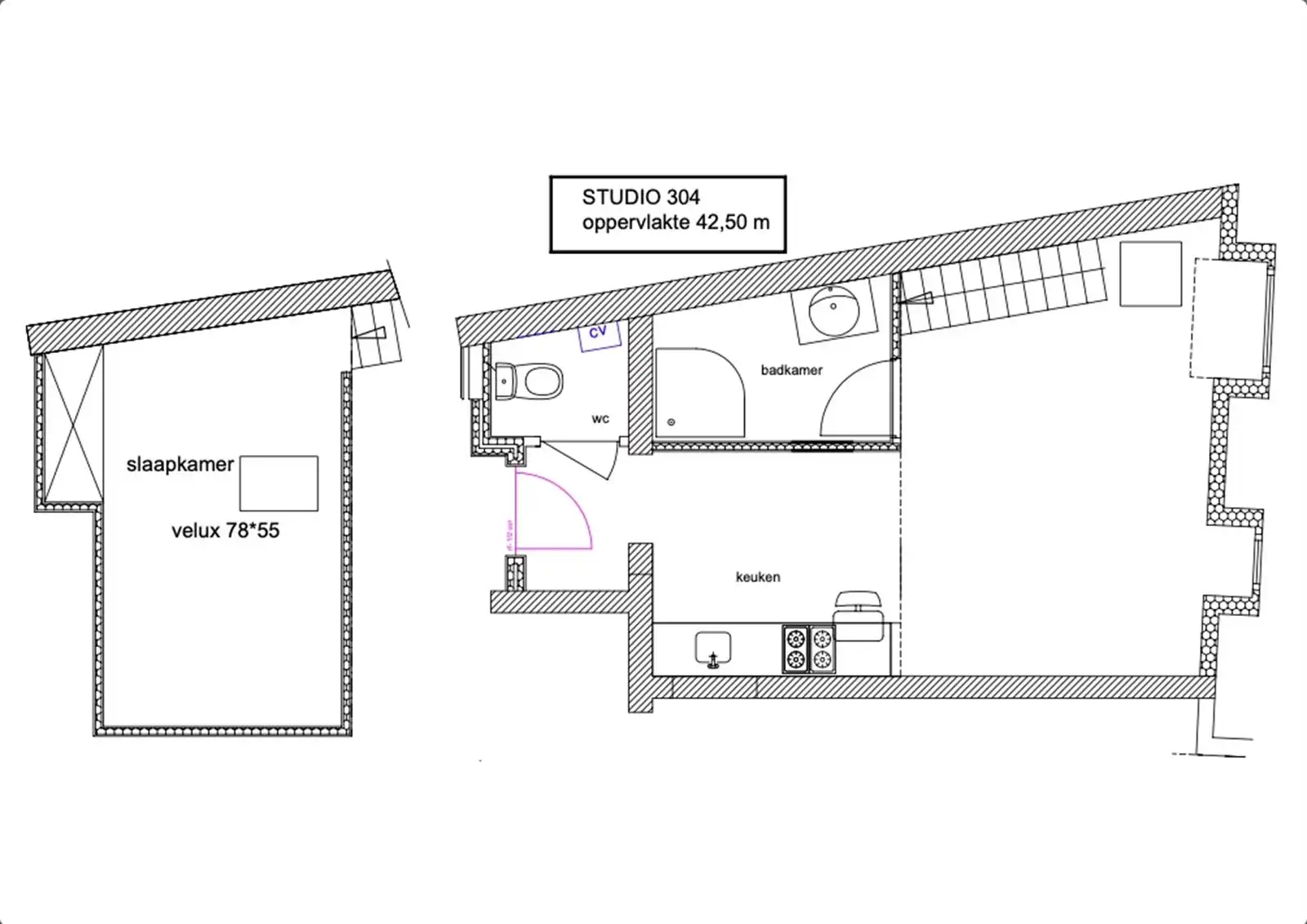 Eénslaapkamerappartement nabij de coupure foto 8