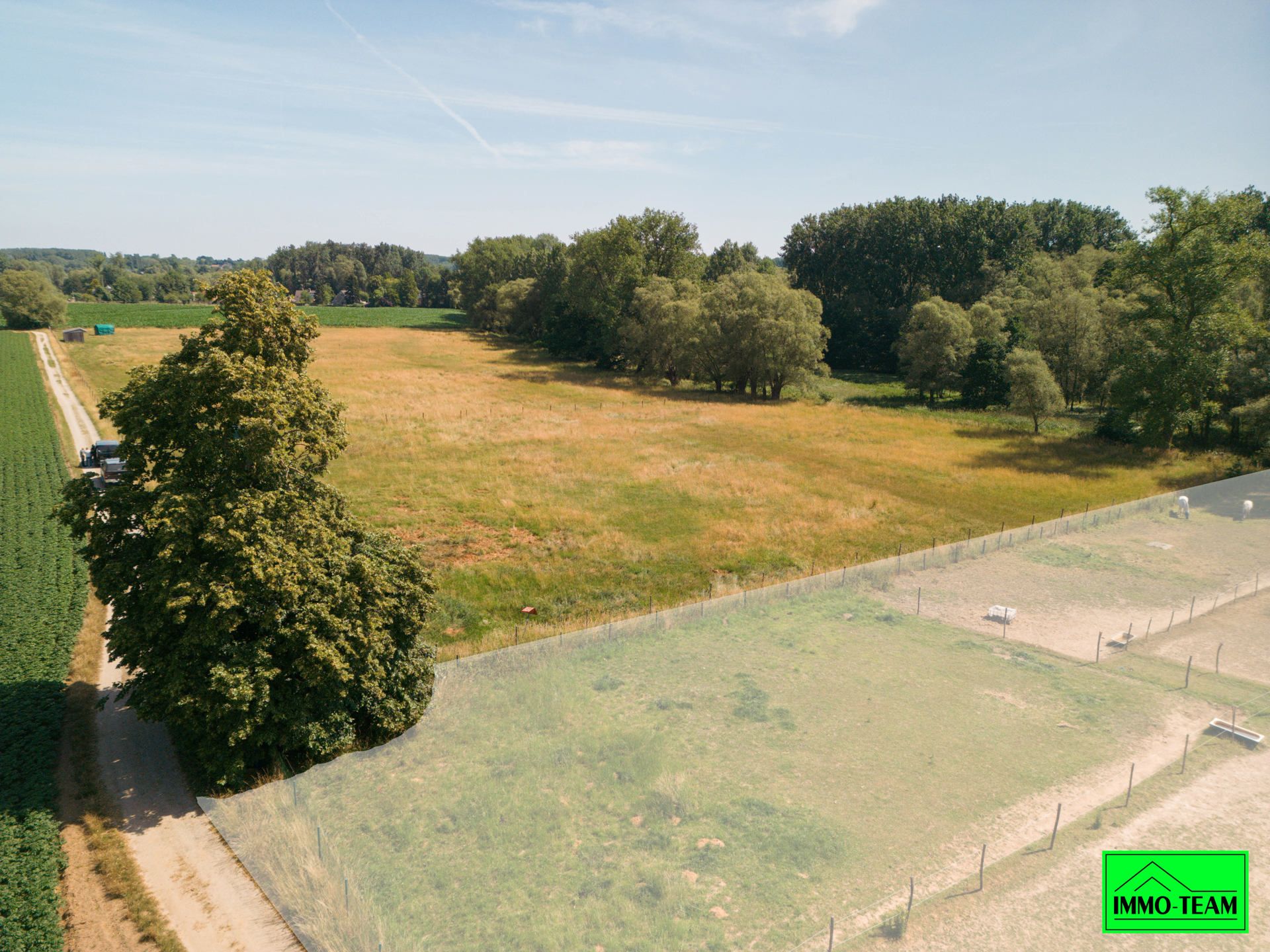 2,7ha Omheinde weide met schuilstallen, Ideaal voor paarden foto 4