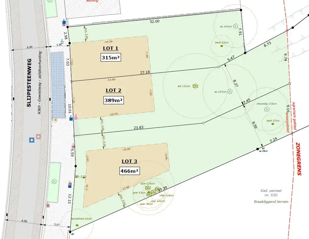 Ruim perceel bouwgrond (668m²) voor open bebouwing op centrale ligging bij het kanaal Plassendale - Nieuwpoort te Leffinge foto 2