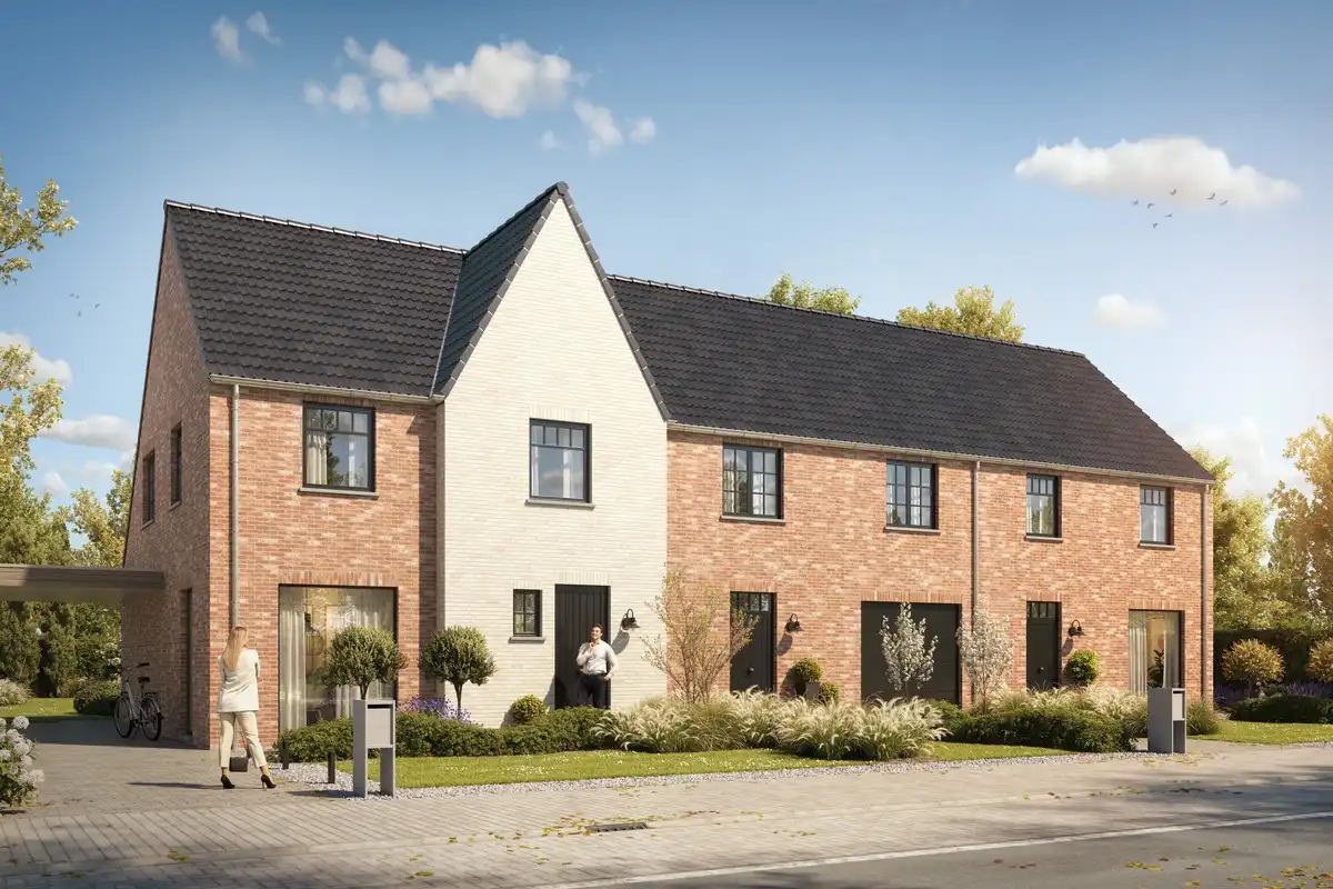 Centraal gelegen halfopen bebouwing te Wichelen foto {{pictureIndex}}