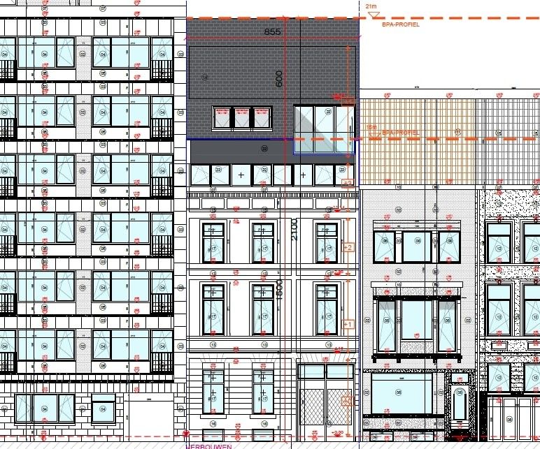 Hoofdfoto van de publicatie: Renovatieproject met omgevingsvergunning voor 4 appartementen en kantoren.