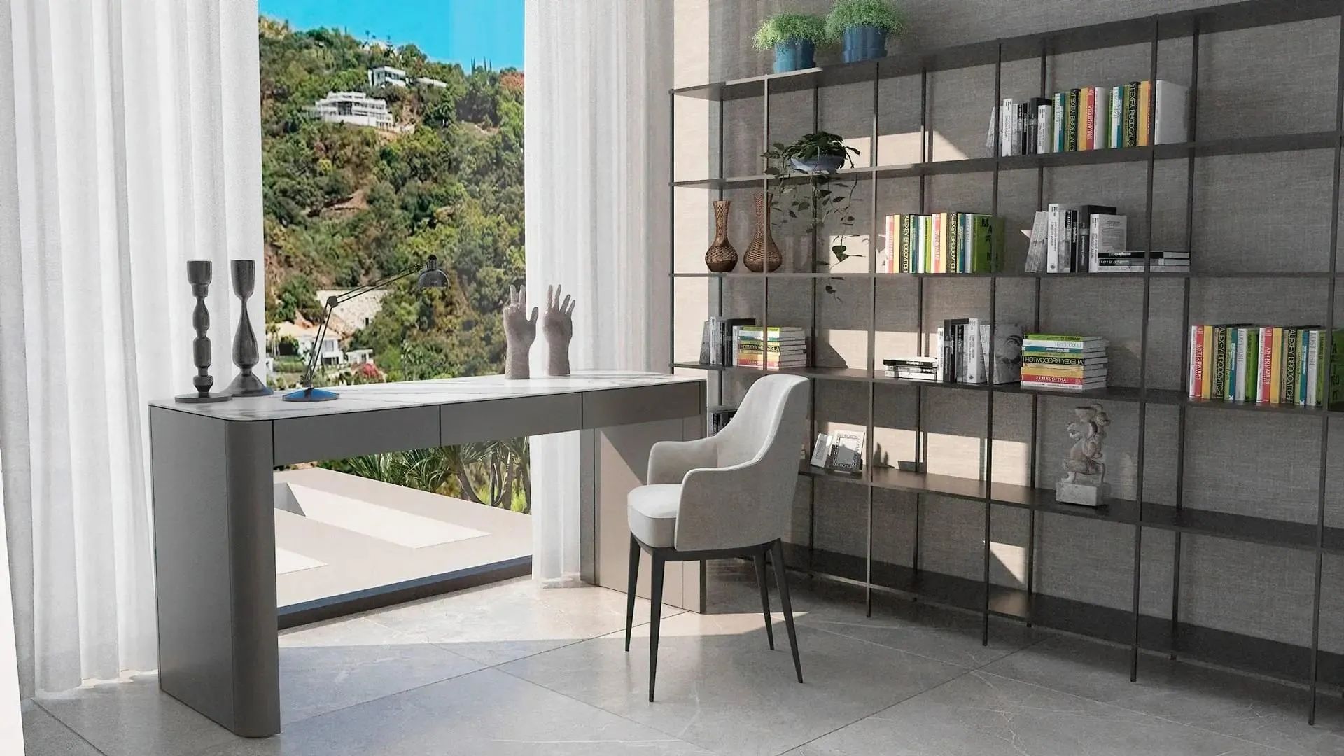 Architectonisch meesterwerk in Benahavís – luxe nieuwbouwvilla met panoramisch zeezicht en privé spa foto 12
