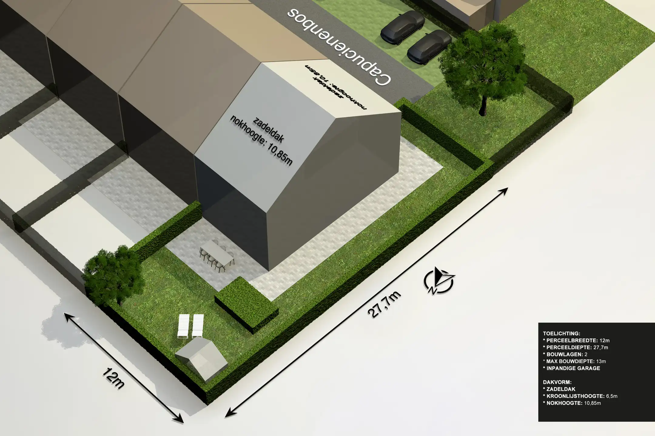 Bouwgrond ca. 322m² voor halfopen bebouwing in een doodlopende straat te Meersel-Dreef.&nbsp; foto 3