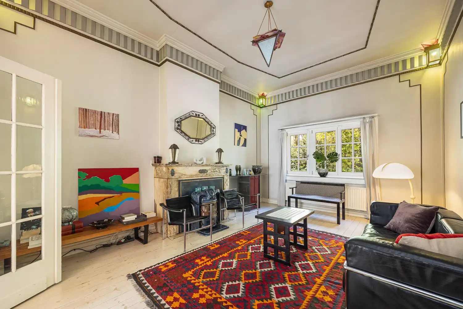 Unieke halfopen parkwoning (230m²) met schitterende Art-déco elementen op toplocatie tegenover het Te Boelaerpark foto 6