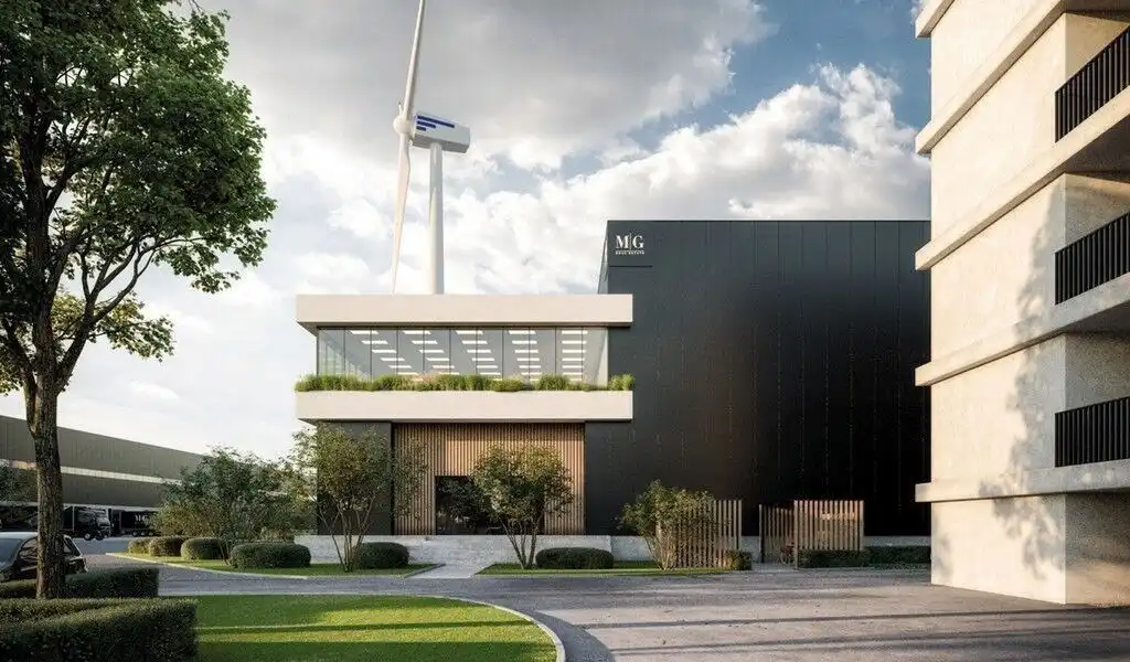 Bedrijfsgebouw op nieuwe logistieke site MG Park Kennedy te Gent foto 5