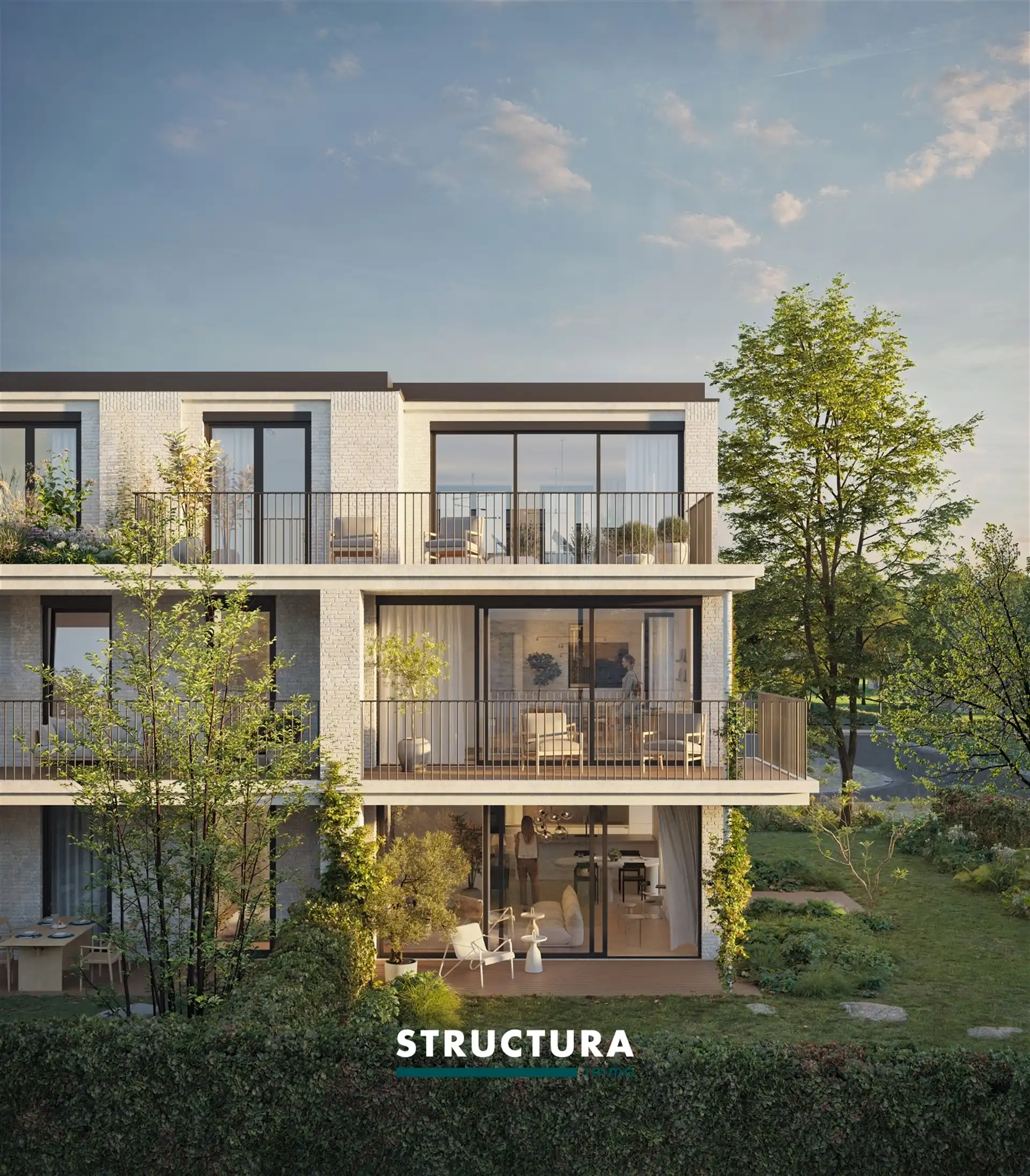 Niewbouwappartement in residentie Quercus met  gesloten garagebox  foto 12