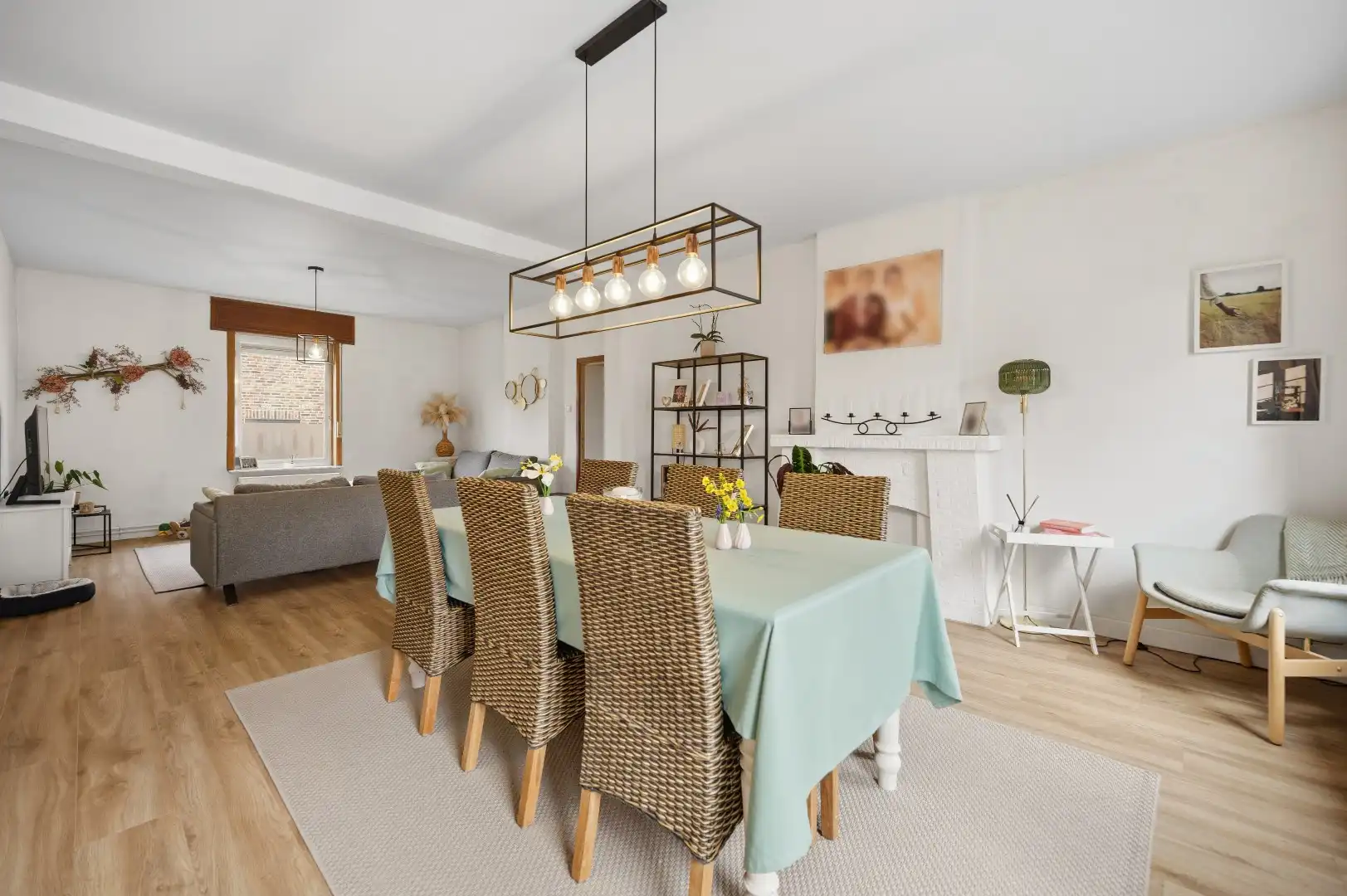 Instapklare open bebouwing in Wommersom met tuin, terras, garage en 3 slaapkamers foto 9