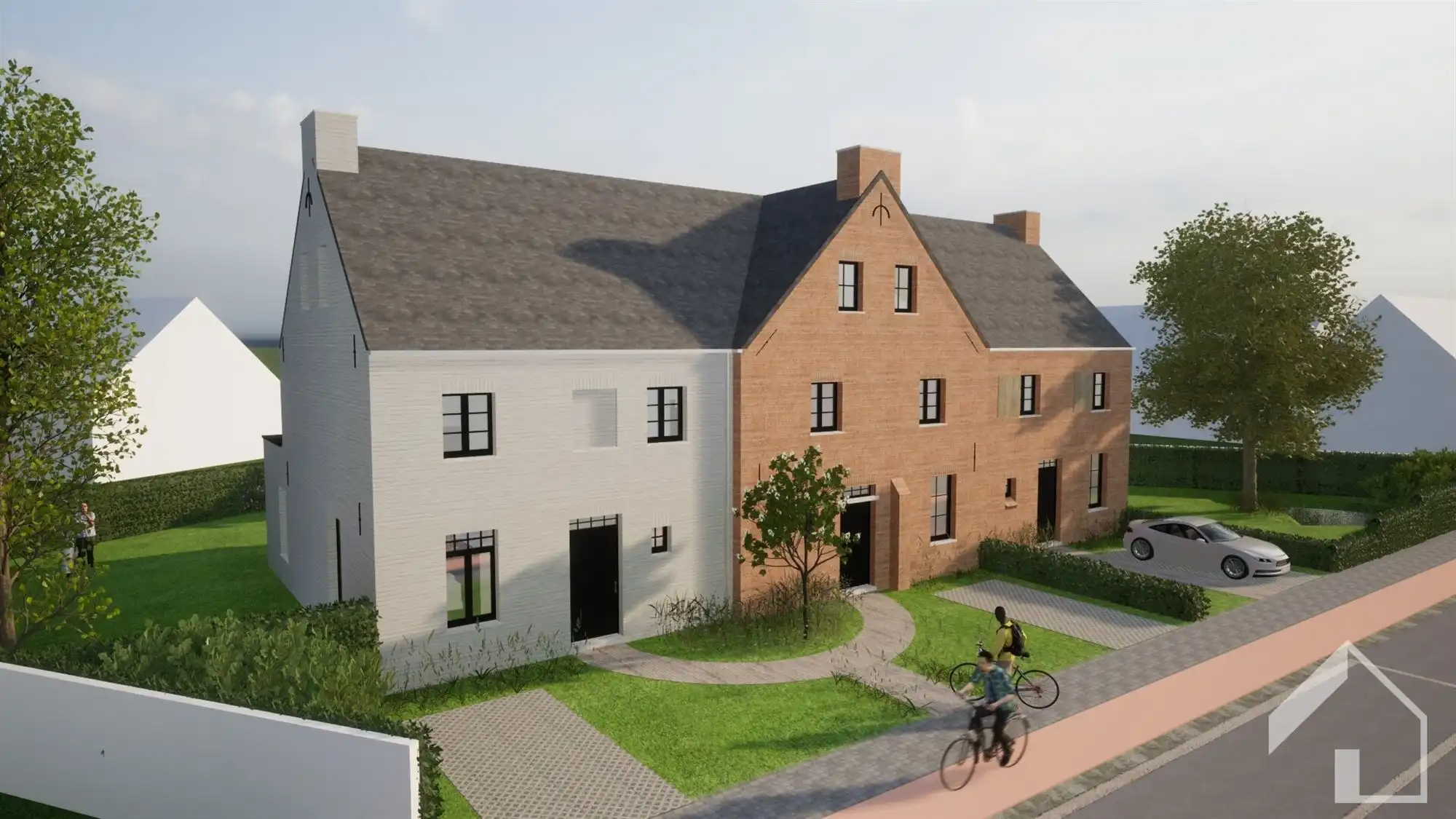 3 volledig afgewerkte nieuwbouwwoningen nabij centrum van Broechem foto 3